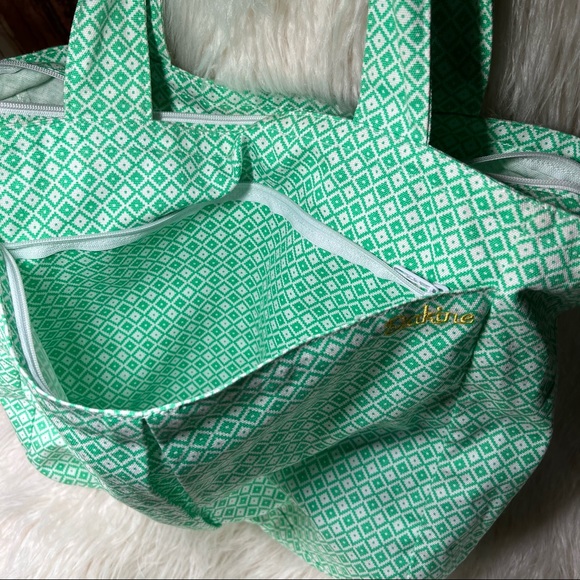 Vtg. Dakine Green Patterned Tote - Picture 5 of 8